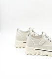Guja İthal Dolgu Taban Sneakers Kadın Spor Ayakkabı GJ363 Bej
