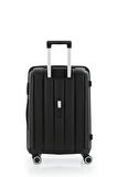 Mçs V305 Ultra Hafif Plastik Materyal Polipropilen Kabin Boy Valiz - Siyah