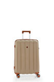 Mçs V305 Ultra Hafif Plastik Materyal Polipropilen Orta Boy Valiz - Şampanya Kahve