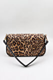Kriste Bell Çapraz Askılı Kadın Çanta KB 7217 - Leopar Siyah