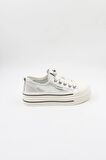 Kriste Bell Kurdele Bağcıklı Taş Detaylı Kadın Spor Ayakkabı K25 0524 - Beyaz