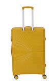 Mçs V374 Ultra Hafif Plastik Materyal Polipropilen Büyük Boy Valiz - Sarı