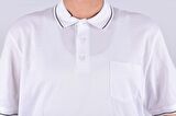 T154327-06 SİLMEN SAND POLO YAKA T-SHIRT/BEYAZ/XL