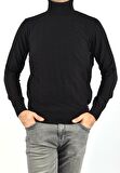 R22507 TAM BALIKÇI TRİKO/SİYAH/2XL