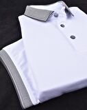 RYM-6275 POLO YAKA CEPLİ TİŞÖRT/BEYAZ-ANTRASİT/5XL