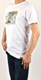 RYM-3770 BASKILI BİSİKLET YAKA  TİŞÖRT /BEYAZ/2XL