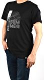 RYM-3820 BASKILI BİSİKLET YAKA TİŞÖRT/SİYAH/L