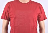 RYM-4510 BASKILI BİSİKLET YAKA TİŞÖRT /KIRMIZI/2XL