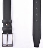 300- 3,5 CM SUNİ DERİ KEMER /SİYAH/130