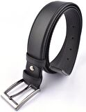 300- 3,5 CM SUNİ DERİ KEMER /SİYAH/130