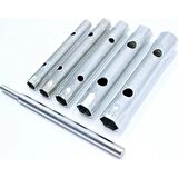 T Kollu Buji Boru Anahtar Seti Kovan Tipi borulu Lokma Takımı  8-17mm Kollu set 6 parçalı