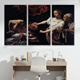 Jean Caravaggio Judith Holofernes'in Başını Keserken Tablo-6646