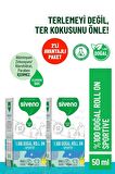 Siveno %100 Doğal Roll-On Sportif Sporcu Deodorant Ter Kokusu Önleyici Bitkisel Lekesiz 50 ml X2 Adet