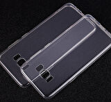 Microsonic Samsung Galaxy S8 Plus Kılıf Transparent Soft Beyaz