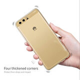 Microsonic Huawei P10 Plus Kılıf Transparent Soft Beyaz