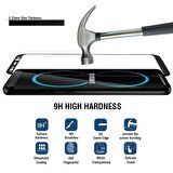 Microsonic Samsung Galaxy S8 Plus 3D Kavisli Temperli Cam Ekran koruyucu Kırılmaz Film Siyah