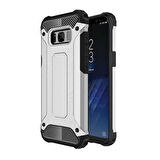 Microsonic Samsung Galaxy S8 Kılıf Rugged Armor Gümüş