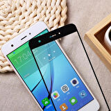 Microsonic Huawei Nova 3D Kavisli Temperli Cam Ekran koruyucu Kırılmaz Film Siyah