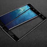 Microsonic Samsung Galaxy J7 Pro Tam Kaplayan Temperli Cam Ekran koruyucu Kırılmaz Film Siyah