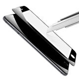 Microsonic Apple Uyumlu iPhone 8 Tam Kaplayan Temperli Cam Ekran koruyucu Kırılmaz Film Siyah