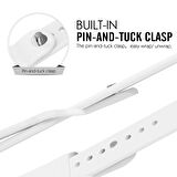 Microsonic Apple Watch Series 3 42mm Silikon Kordon Beyaz