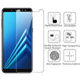 Microsonic Samsung Galaxy A8 2018 Temperli Cam Ekran koruyucu Kırılmaz film