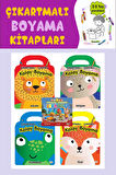 3-6 yaş Çıkartmalı-Çantalı Kolay Boyama Seti (4 Kitap)
