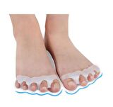 Ayak 5 Parmak Ayıran Silikon Bunyon 1 çift  Ayırıcı Makara Halluks Valgus