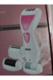 İNSUA HK7006 PROFESSIONAL LADY EPİLATÖR ALETİ 4 IN 1 BEAUTY TOOL EPİLASYON ALETİ TÜY ALMA MAKİNESİ,TOPUK TÖRPÜSÜ