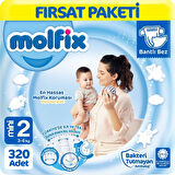 Molfix Bebek Bezi 2 Beden Fırsat Paketi 80 x 4 320 Adet