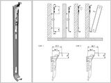 Panel Radyatör ayağı Duvara Montaj Konsolu 60 cm yaylı konsol