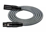 Kirlin MWC-270PB 6 Metre Örgülü Mikrofon Kablosu 3pin Dişi 3pin Erkek