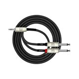 Kirlin 3mt. Y Kablo (3,5mm TRS Plus - 2x1/4'' Mono)