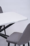 Kütük Milano MDF Mutfak Masa Sandalye Takımı 90x160