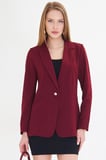 Kadın Bordo Tek Düğmeli Ceket ARM-20K001020