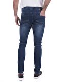 Erkek Slim Fit Düz Renk Likralı Jean Kot Pantolonu