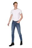 Erkek Regular Fit Taş Yıkamalı Jean Kot Pantolon
