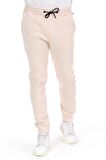 Erkek Paçası ve Beli Lastikli Bağcıklı Üç İplik Şardonlu Kalın Rahat Spor Eşofman Altı Pantolon