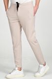 Erkek Relaxed Fit Beli Lastikli Bağcıklı Pamuklu Rahat Spor Jogger Pantolon