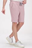 Erkek Beli Lastikli Bağcıklı Cepli İki İplik Pamuk Rahat Spor Örme Şort