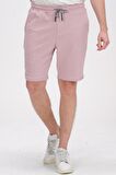 Erkek Beli Lastikli Bağcıklı Cepli İki İplik Pamuk Rahat Spor Örme Şort