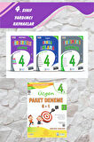 Üçgen 4.Sınıf Tüm Derslere Yolculuk+Problemlerle Matematik+ Okuma Anlama + Paket Deneme 6+1 -2024