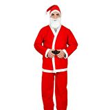 Yetişkin LUX Noel BABA Kostüm SETİ - Ceket, pantolon, şapka...
