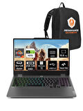 Lenovo LOQ R7 7435HS 64GB 256GB SSD RTX4070/8GB 115W 144Hz FHD 15.6" W11P Gaming Laptop & PER4 ÇANTA