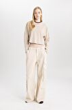 DeFacto Coool Loose Fit Bisiklet Yaka Basic Düz Uzun Kollu Tişört C4401AX24SPBG106
