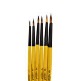 Habico 6'lı 123 Sentetik Akrilik ve Sulu Boya Fırça Seti tezhip ve minyatür