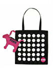 VS Pink Katlanabilir Puantiyeli Pupy Temalı Mini Çanta