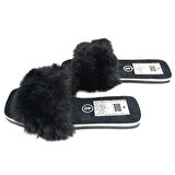 SİA ÇANTA EVA TABAN HALI TERLİĞİ KÜRKLÜ SÜSLÜ SADE VE GÖSTERİŞLİ KADIN TERLİK