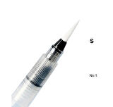 Fırça uçlu, brush pen, sulu boya, su ve mürekkep hazneli, boyama kalem-S beden