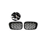 Bmw 3 Serisi 2002-2004 E46 Diamond Panjur (Böbrek) Piano Black Çerçeve